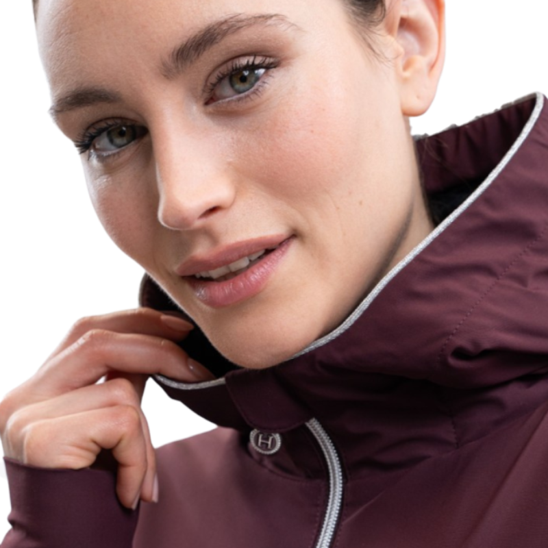 Harcour - Veste manches longues femme Simhat aubergine