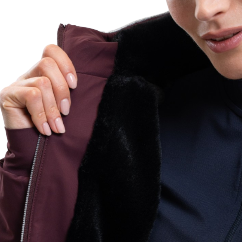 Harcour - Veste manches longues femme Simhat aubergine
