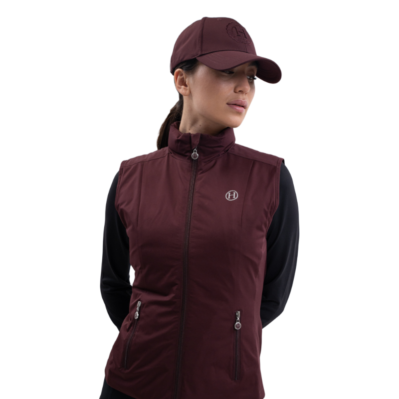 Harcour - Veste sans manches femme Balma aubergine