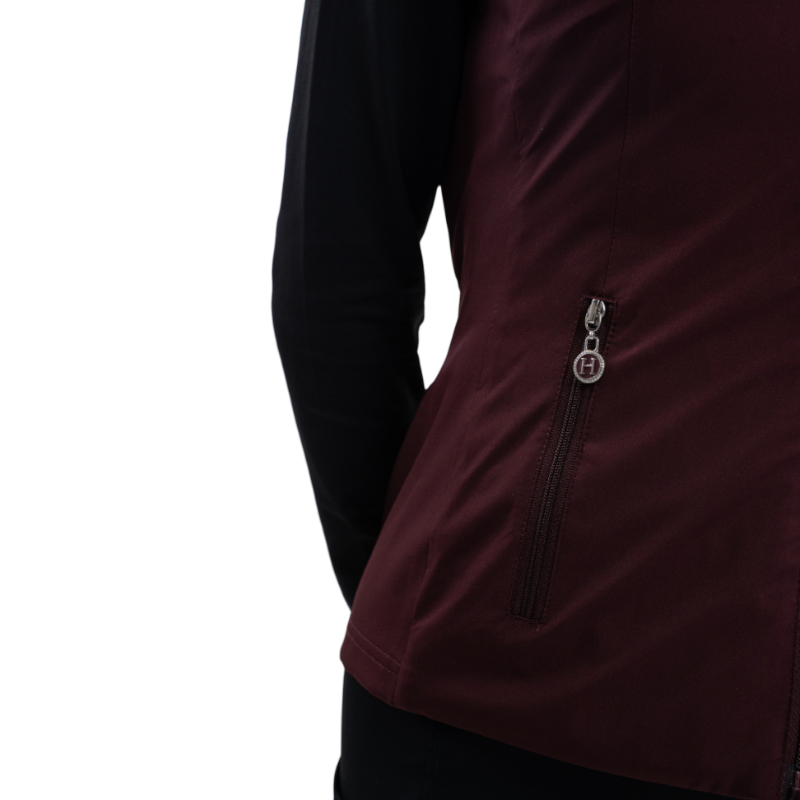 Harcour - Veste sans manches femme Balma aubergine