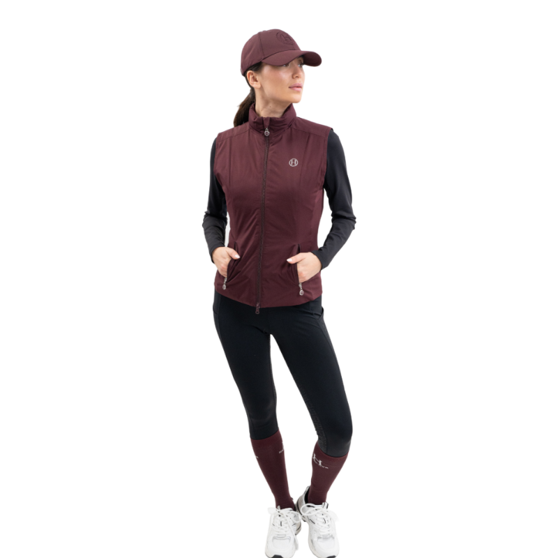 Harcour - Veste sans manches femme Balma aubergine