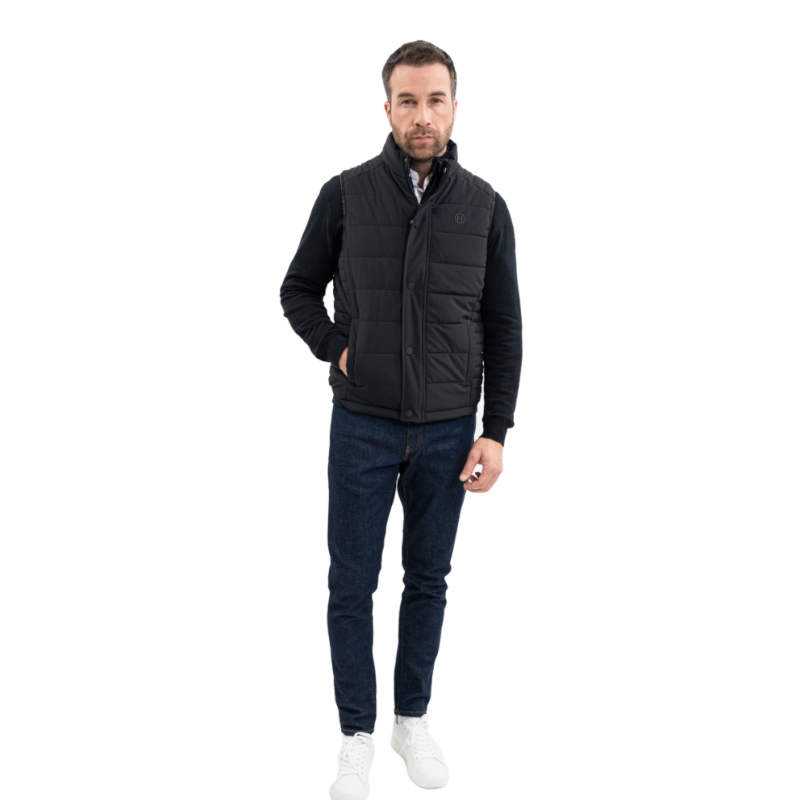 Harcour - Veste sans manches homme Boston noir