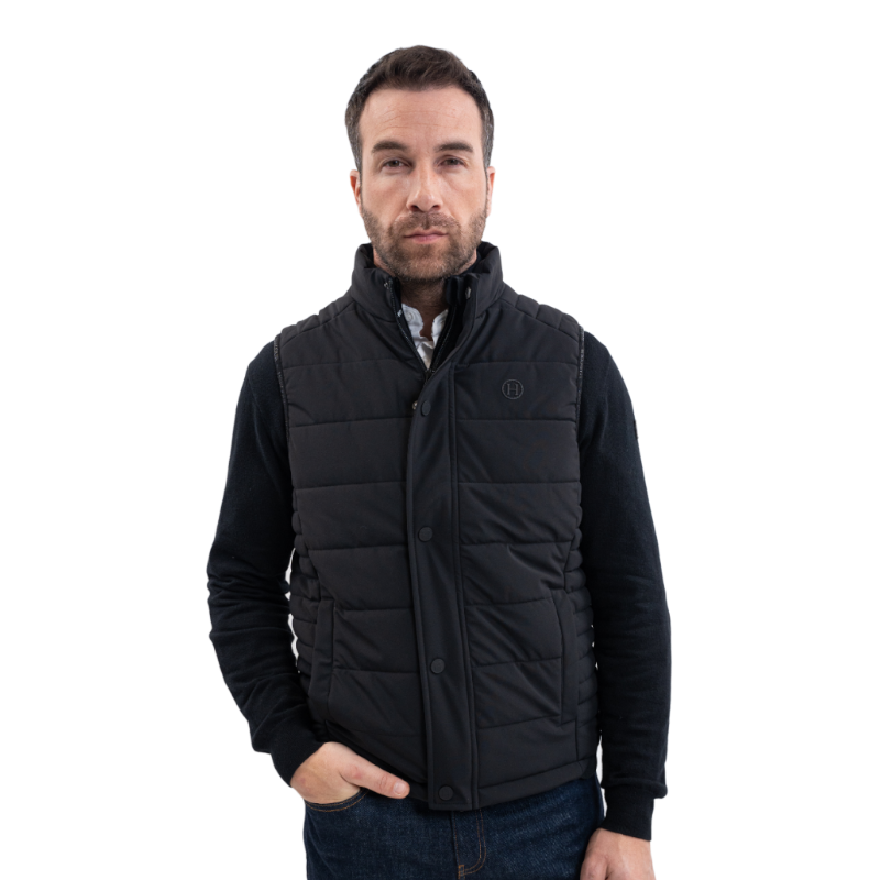 Harcour - Veste sans manches homme Boston noir