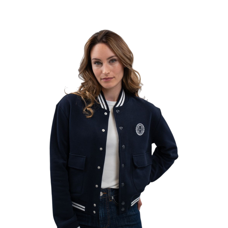 Harcour - Bomber manches longues femme Agathe marine