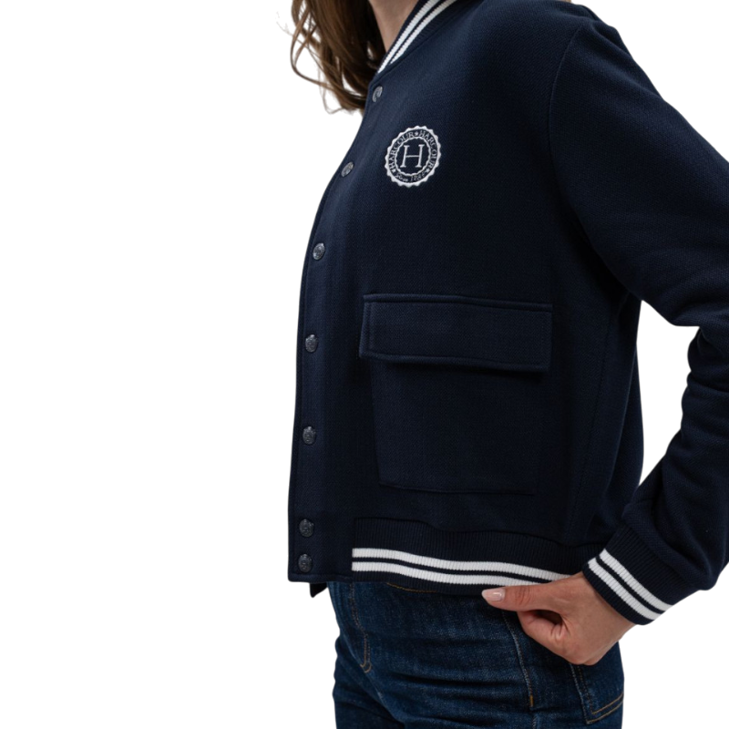 Harcour - Bomber manches longues femme Agathe marine