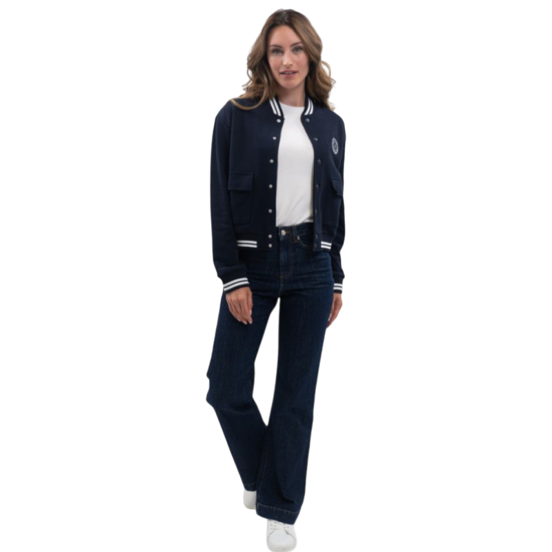 Harcour - Bomber manches longues femme Agathe marine