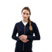 Harcour - Sweat manches longues zippé femme Amelie marine