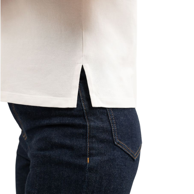 Harcour - Polo femme manches courtes Capella blanc