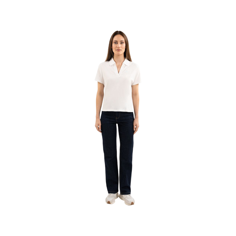 Harcour - Polo femme manches courtes Capella blanc