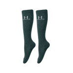 Harcour - Chaussettes d'équitation Happy à pailettes jungle (x2)