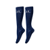 Harcour - Chaussettes d'équitation Happy à pailettes marine (x2)