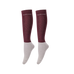Harcour - Chaussettes d'équitation Vaela à paillettes aubergine (x2)