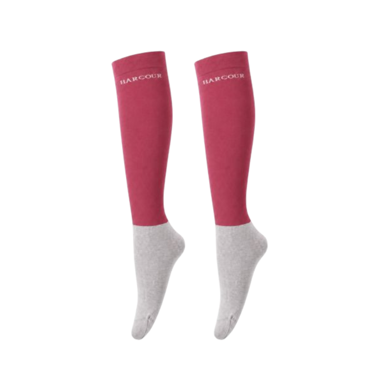 Harcour - Chaussettes d'équitation Vaya Rider blush (x2)