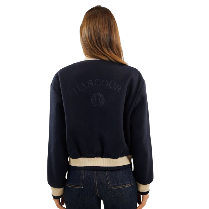 Harcour - Bomber femme Beryl marine | - Ohlala