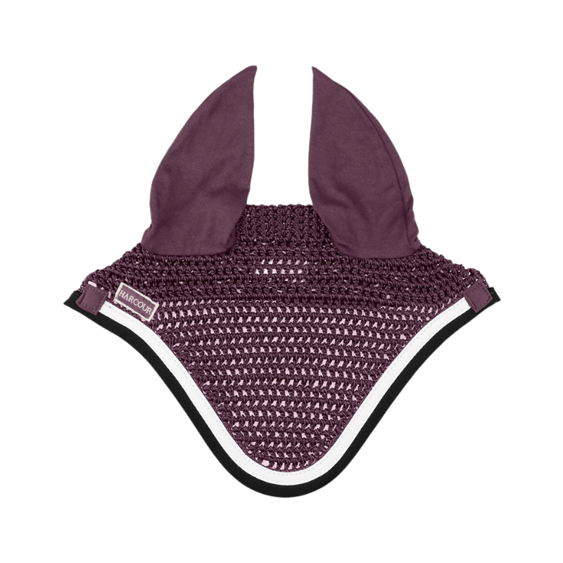 Harcour - Bonnet pour chevaux Feeby aubergine