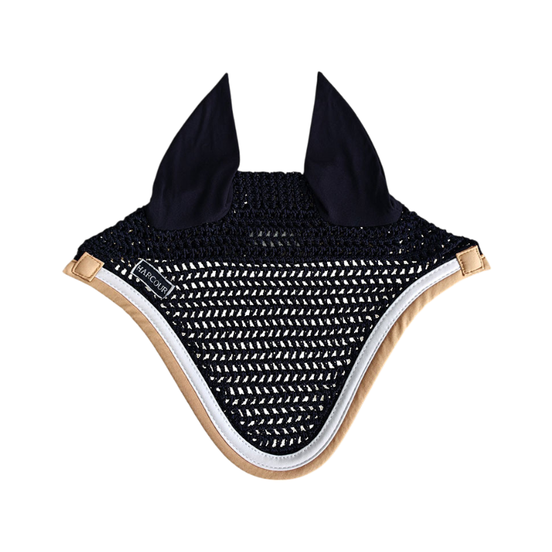 Harcour - Bonnet pour chevaux Feeby noir