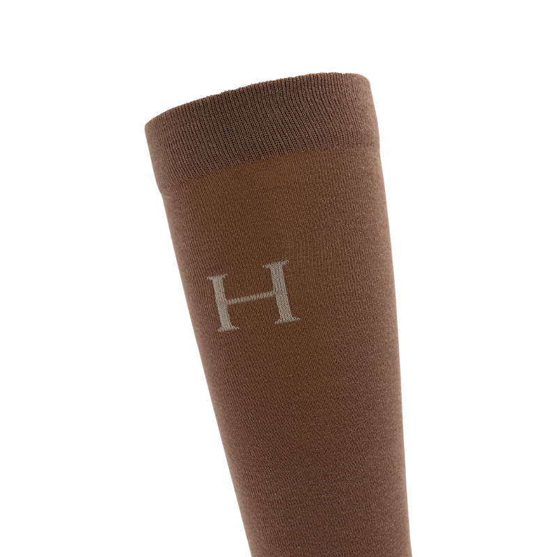 Harcour - Chaussettes d'équitation Carly trèfle/ noir/ moka (x3)