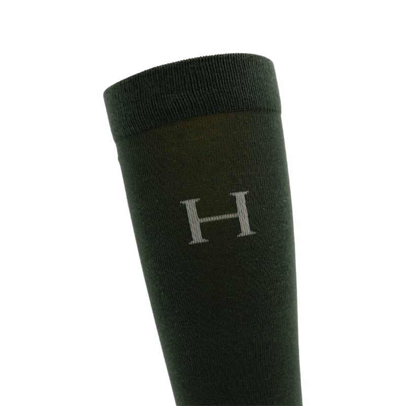 Harcour - Chaussettes d'équitation Carly trèfle/ noir/ moka (x3)