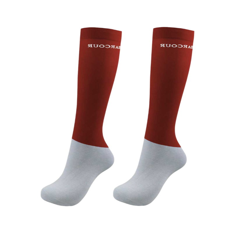 Harcour - Chaussettes d'équitation Vaya fauve (X2)