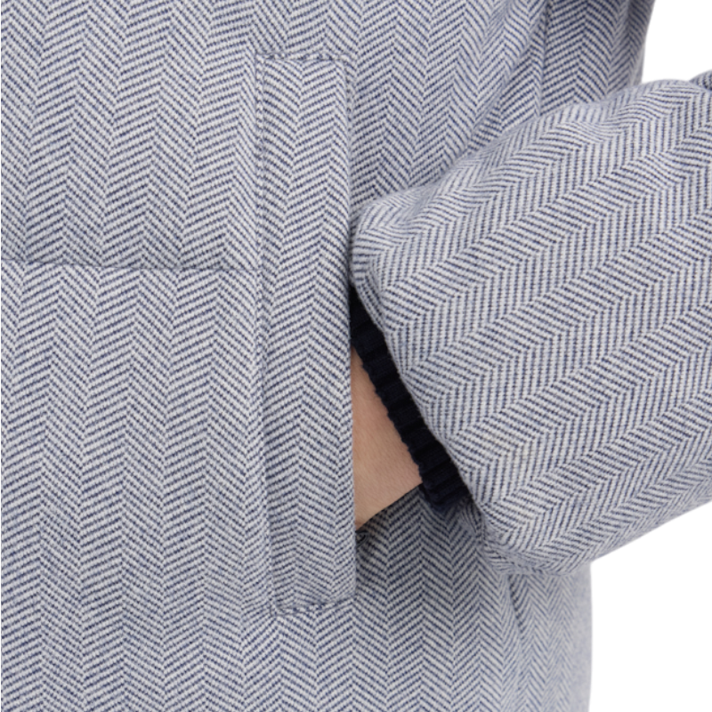 Harcour - Doudoune manches longues femme Colombine chevron/ marine