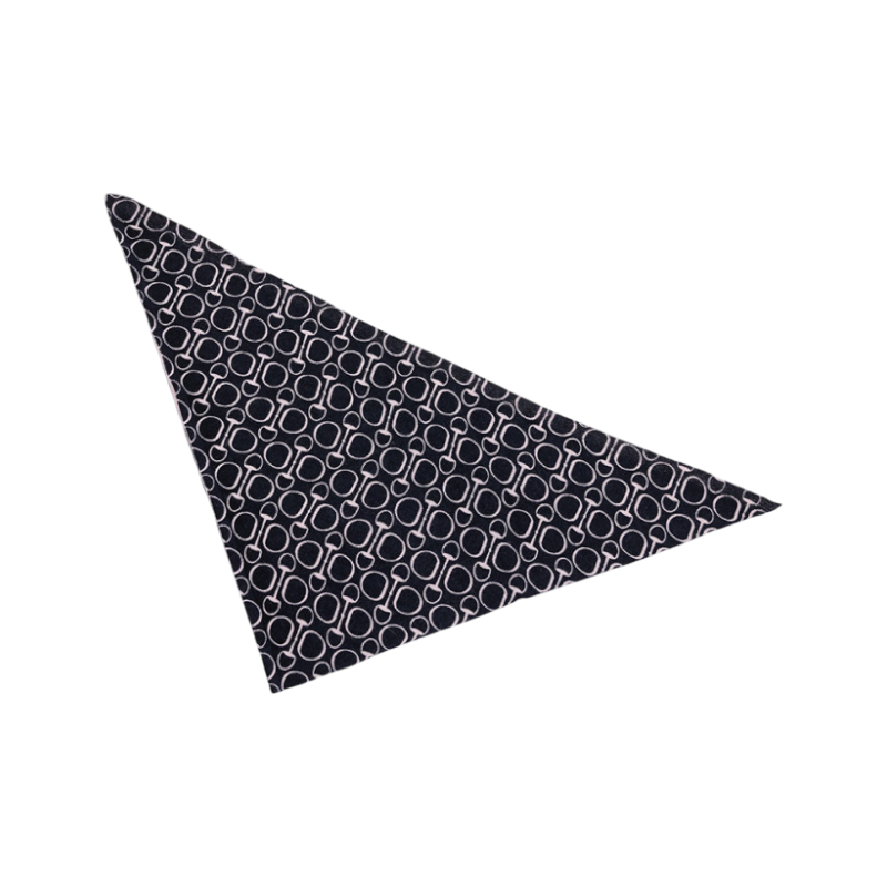 Harcour - Foulard Heritage marine/ rose poudré