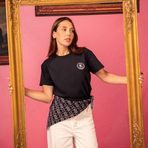 Harcour - T-shirt manches courtes femme Paddock marine
