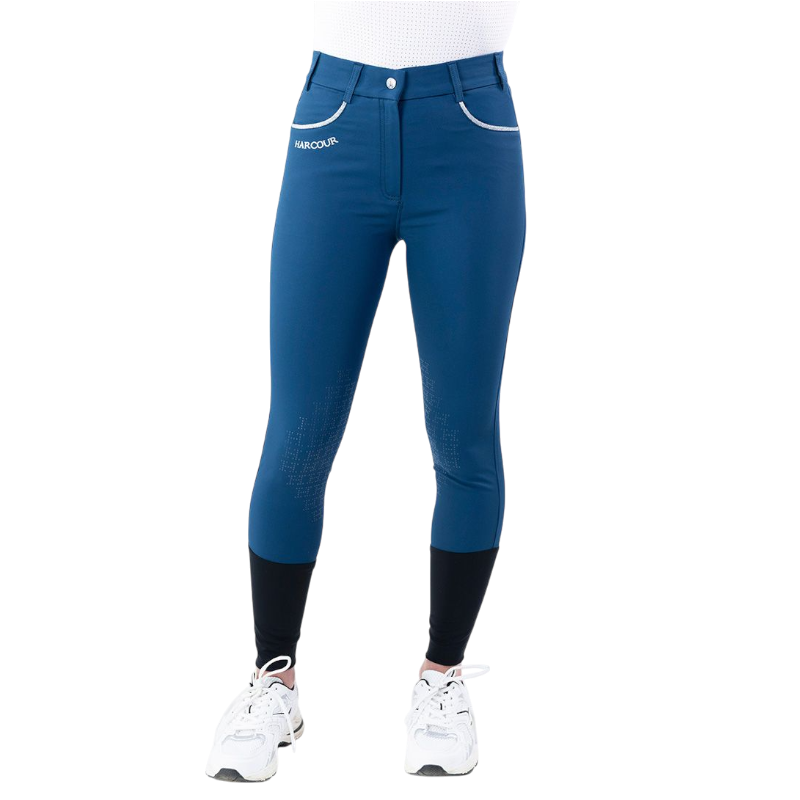 Harcour - Pantalon d'équitation femme Jaltika bleu lagon