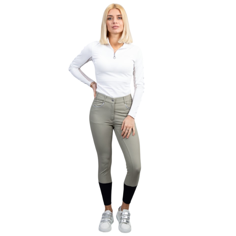 Harcour - Pantalon d'équitation femme Vogue taupe