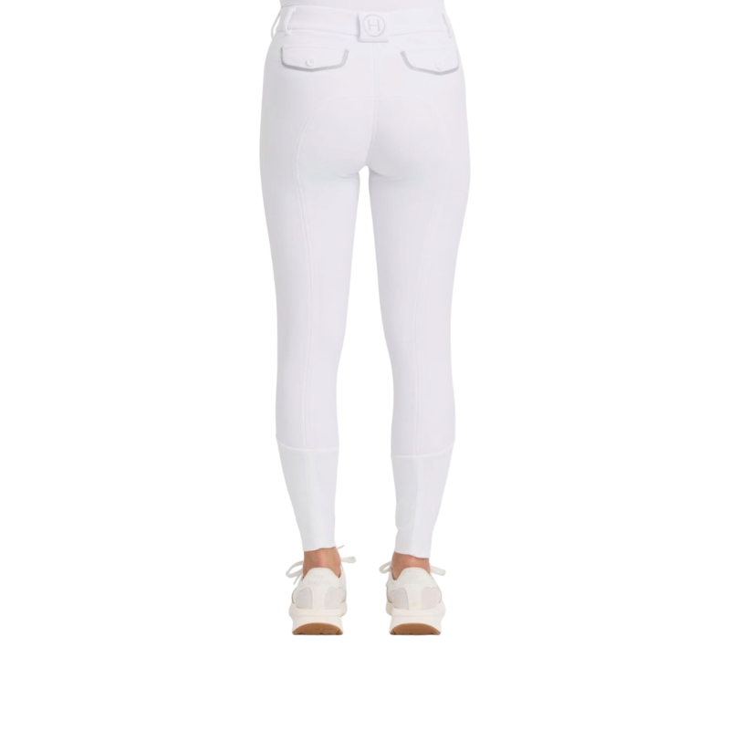 Pantalon d'équitation polaire femme Jaipur blanc - Harcour