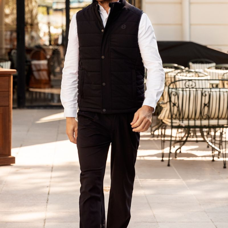 Harcour - Pantalon lifestyle chino homme Adam noir | - Ohlala