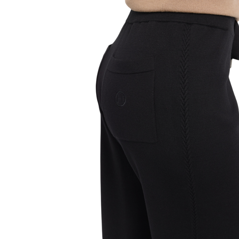 Harcour - Pantalon maille femme Chelsea noir