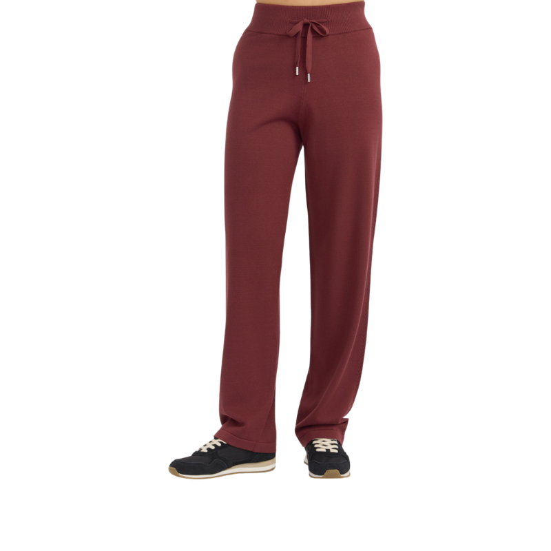 Harcour - Pantalon maille femme Chelsea vigne