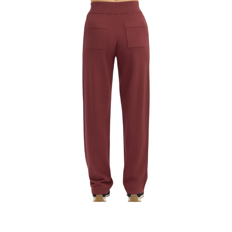 Harcour - Pantalon maille femme Chelsea vigne