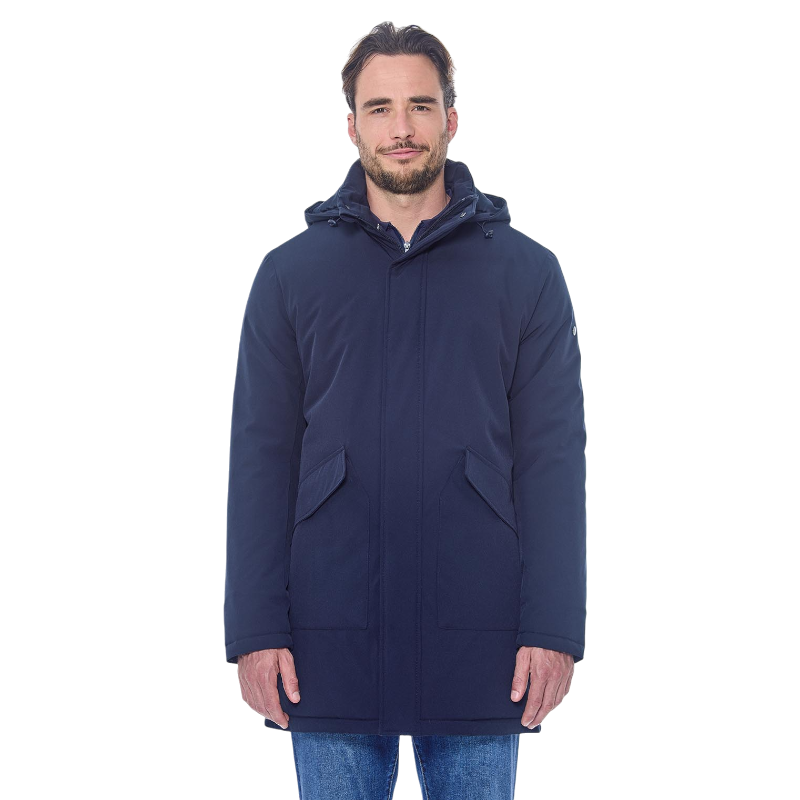 Harcour - Parka longue homme Paulin marine
