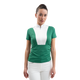 Harcour - Polo de concours manches courtes femme Paris emerald green | - Ohlala