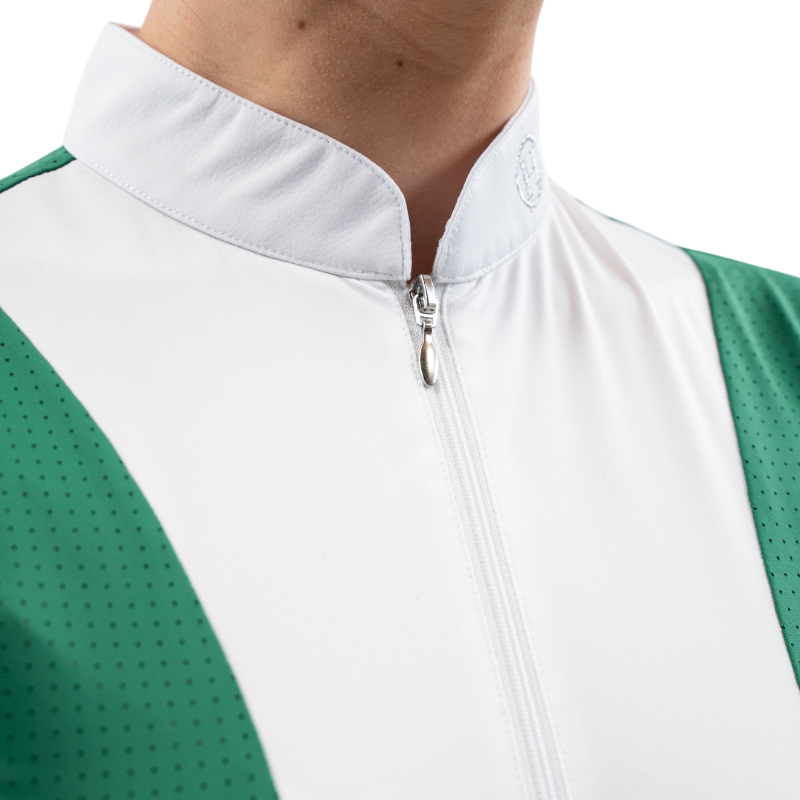Harcour - Polo de concours manches courtes femme Paris emerald green