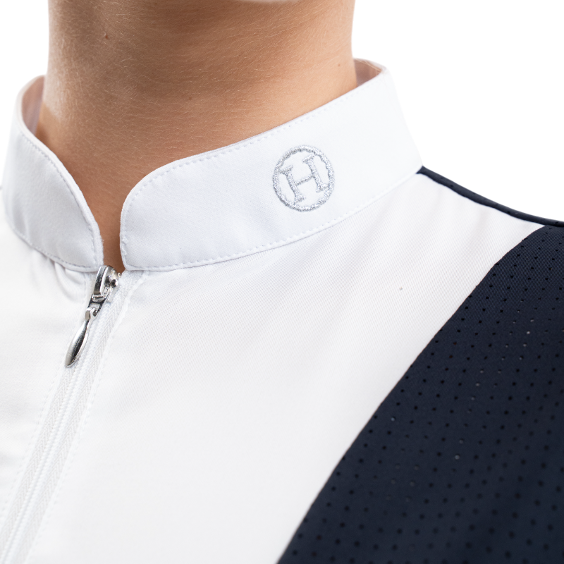 Harcour - Polo de concours manches courtes femme Paris marine