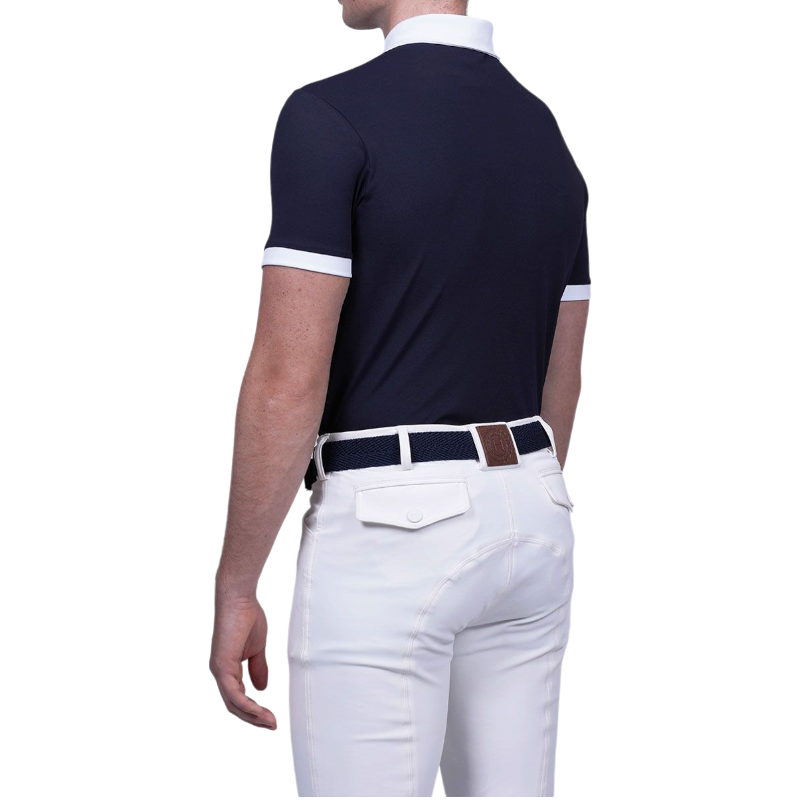 Harcour - Polo de concours manches courtes homme Preston marine