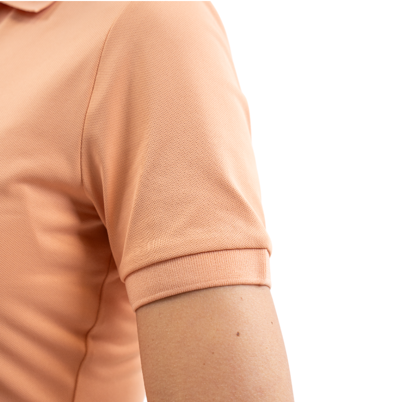Harcour - Polo manches courtes femme Popsy abricot