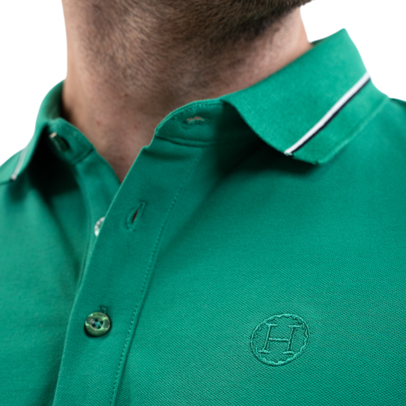 Harcour - Polo manches courtes homme Oscar emerald green