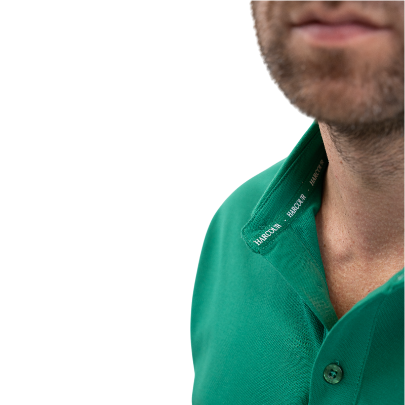 Harcour - Polo manches courtes homme Oscar emerald green