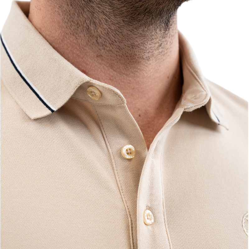 Harcour - Polo manches courtes homme Oscar lin