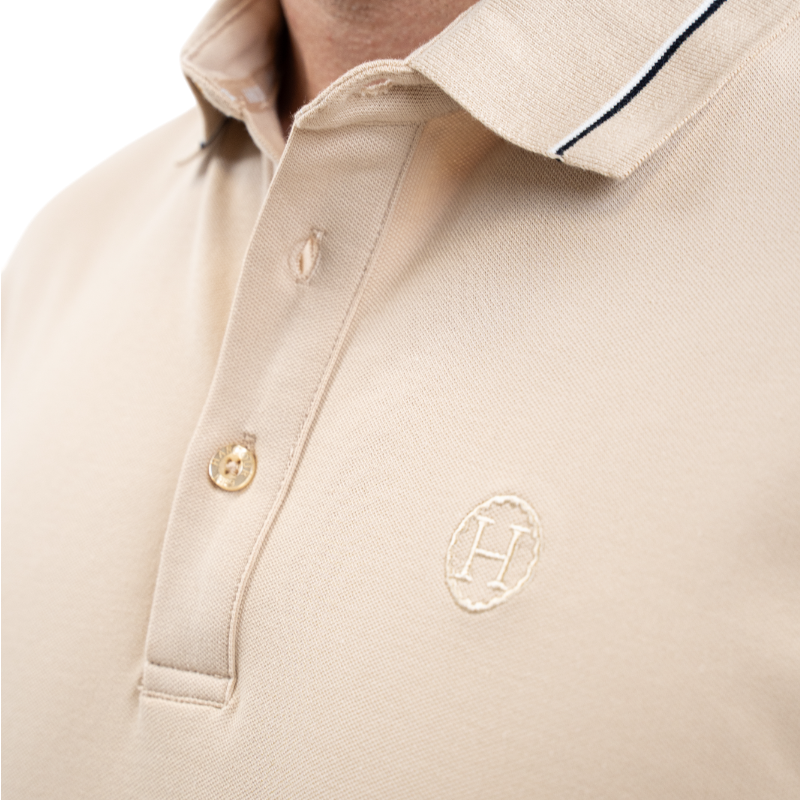 Harcour - Polo manches courtes homme Oscar lin