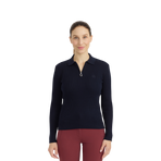 Harcour - Polo manches longues femme Celeste marine