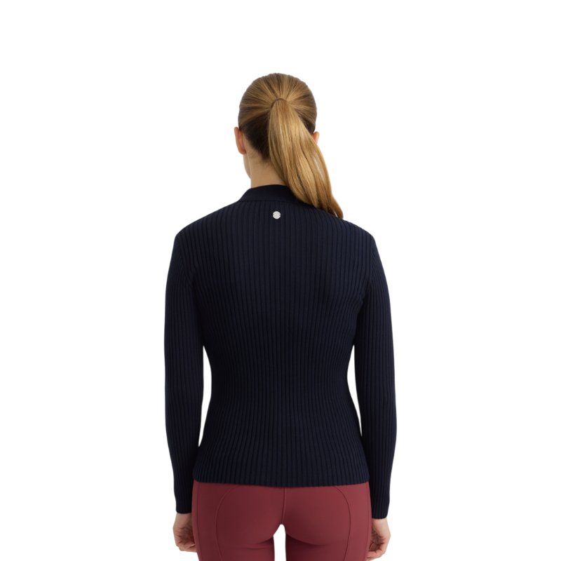 Harcour - Polo manches longues femme Celeste marine