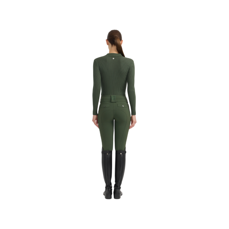 Harcour - Polo manches longues femme Celeste trèfle