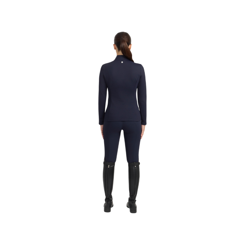 Harcour - Polo manches longues femme Claudia marine