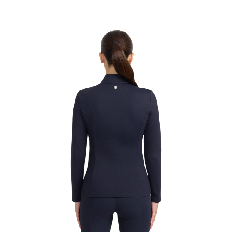 Harcour - Polo manches longues femme Claudia marine