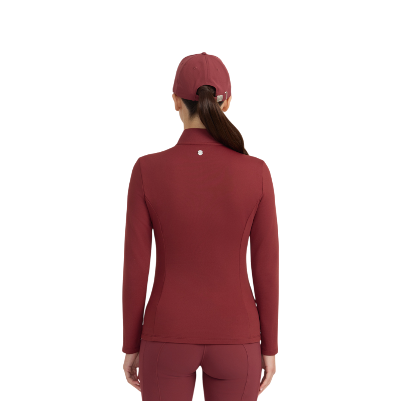 Harcour - Polo manches longues femme Claudia vigne