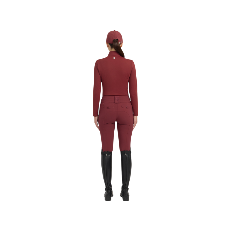 Harcour - Polo manches longues femme Claudia vigne